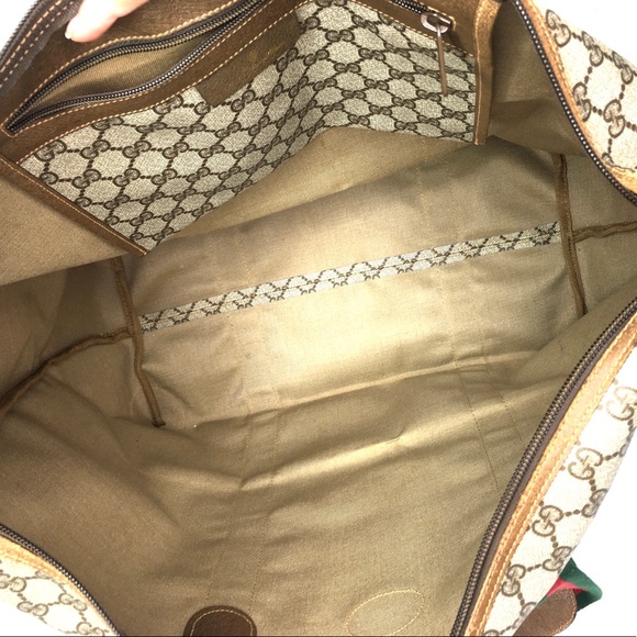 Authentic Gucci brown XL Tote/Weekender bag - Picture 4 of 16